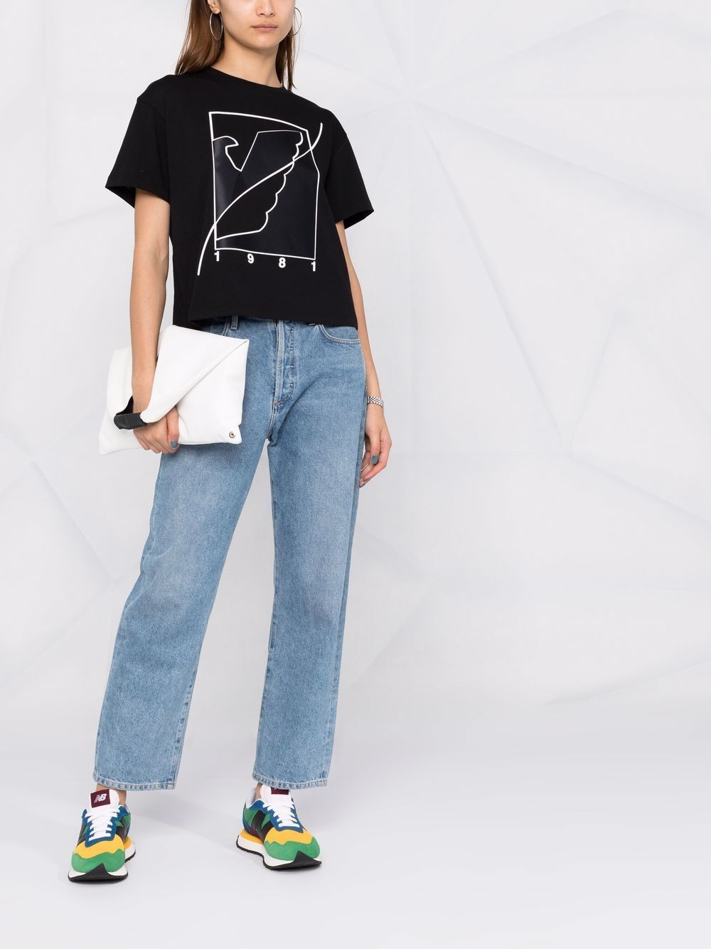 EMPORIO ARMANI EAGLE-PRINT COTTON T-SHIRT 