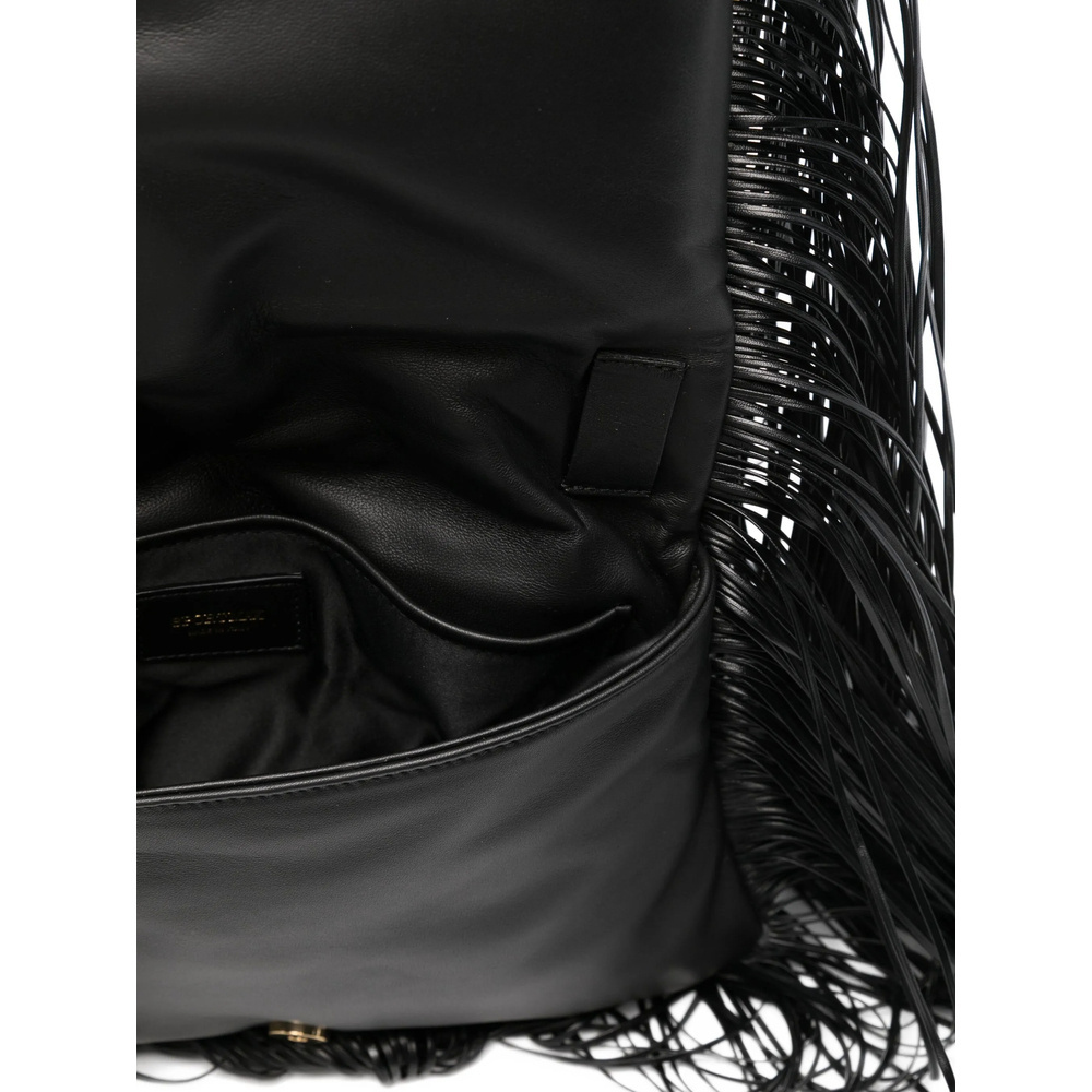 Sportmax Fringed Tote Bag In Black