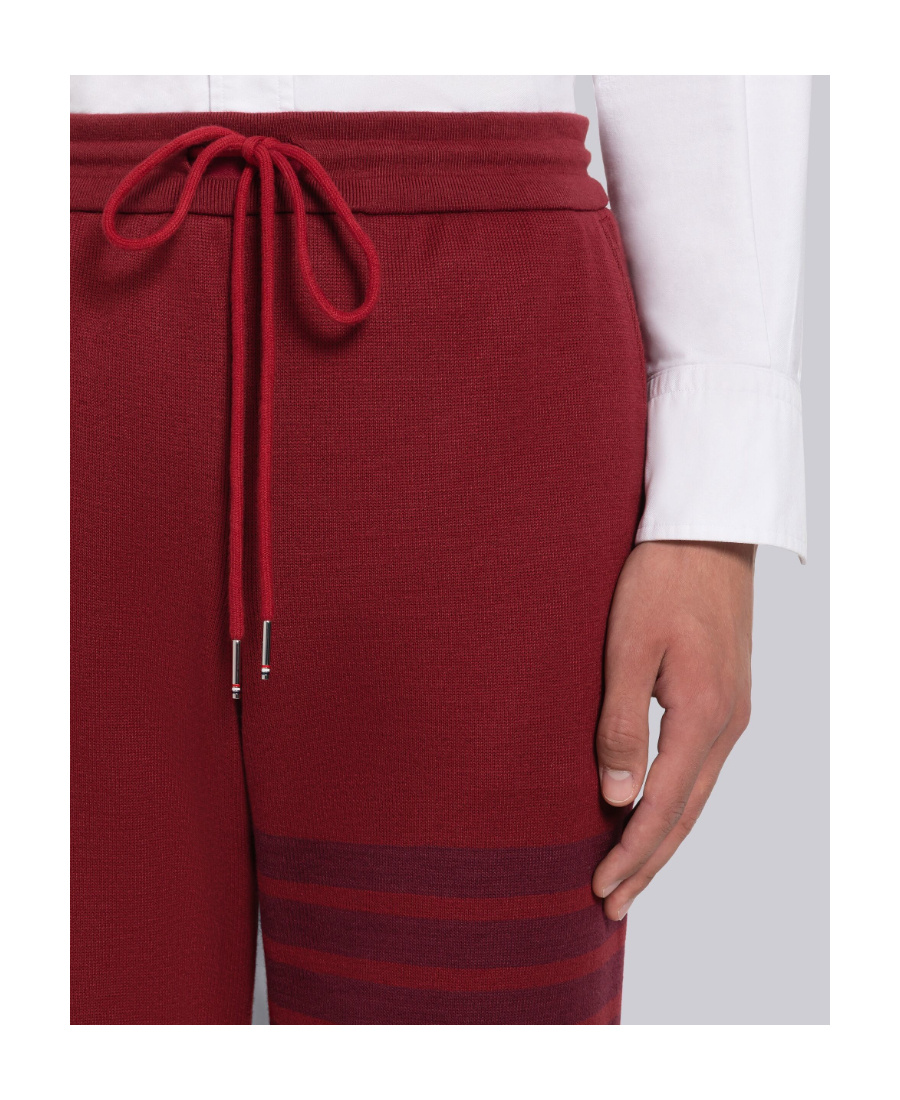 Thom Browne 4-bar Stripe Track Pants In Red