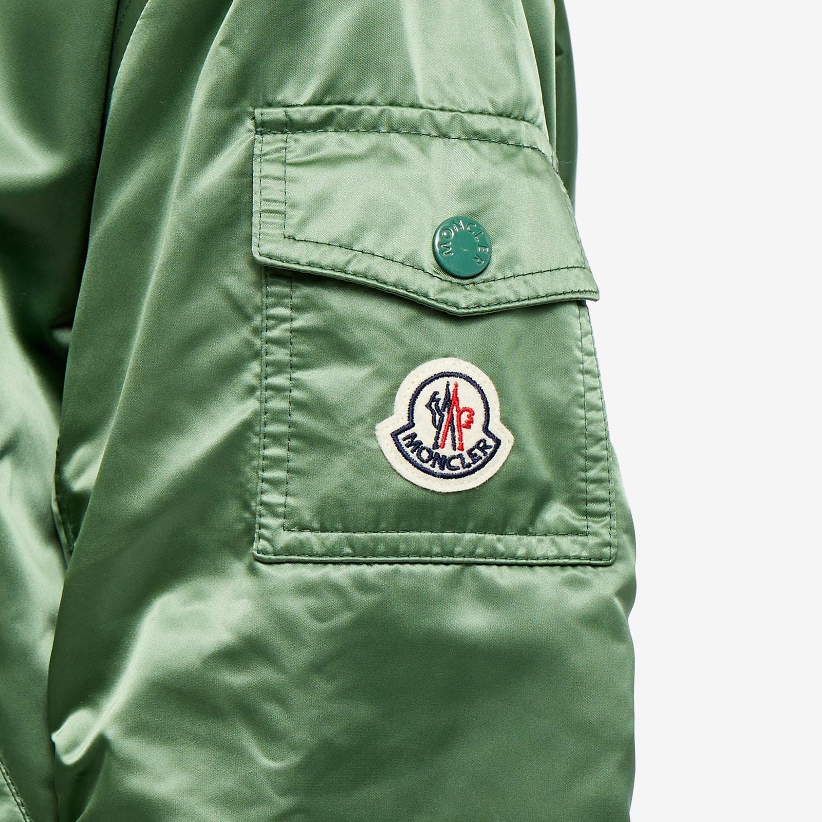 MONCLER LOGO-APPLIQUÉ BOMBER JACKET