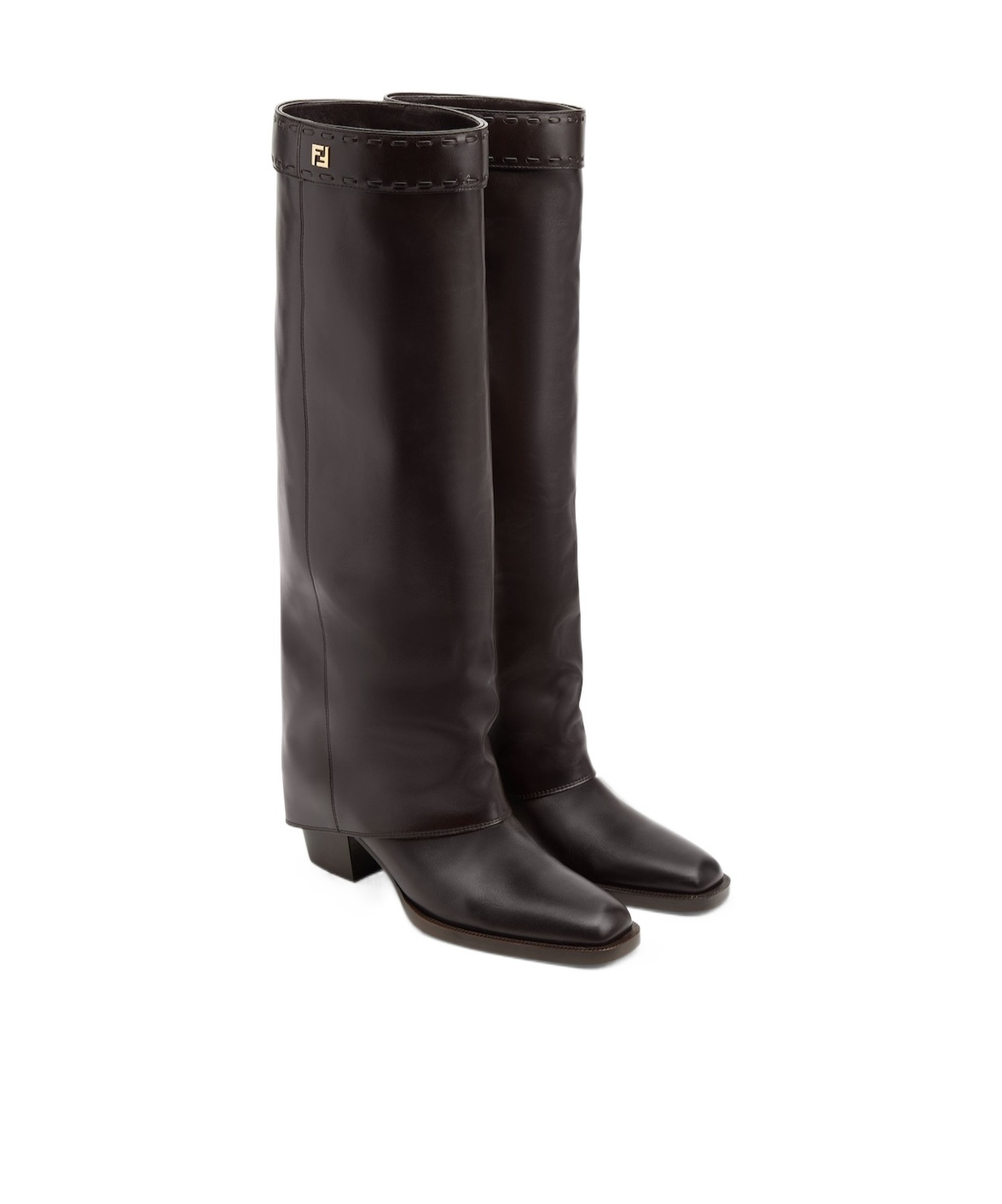 Fendi Show High-heeled Boots In Black