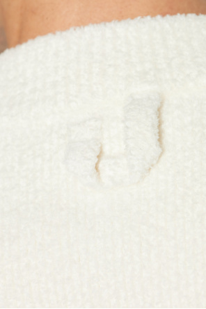 Jacquemus Pavane Intarsia Alpaca-blend Sweater In White