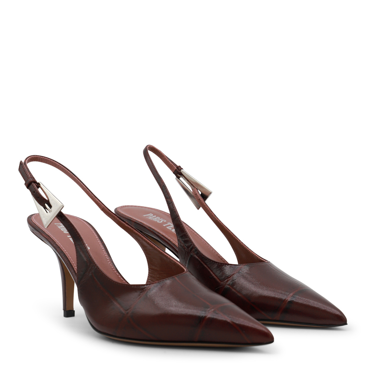 Paris Texas Dark Red Leather Pumps In Black