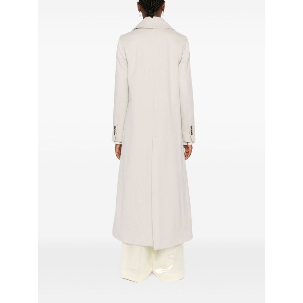 Herno Coat In Luxury Wool In White