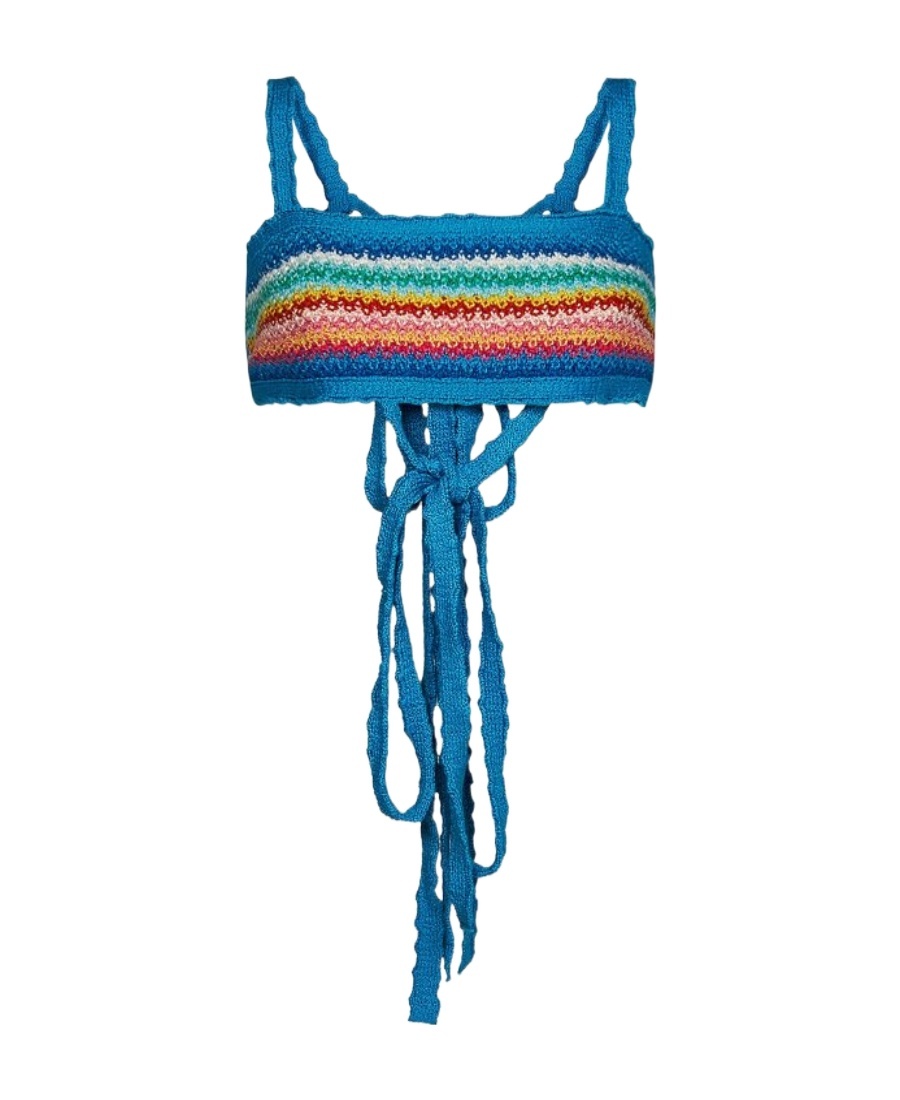 Alanui ‘over The Rainbow' Tank Top In Blue