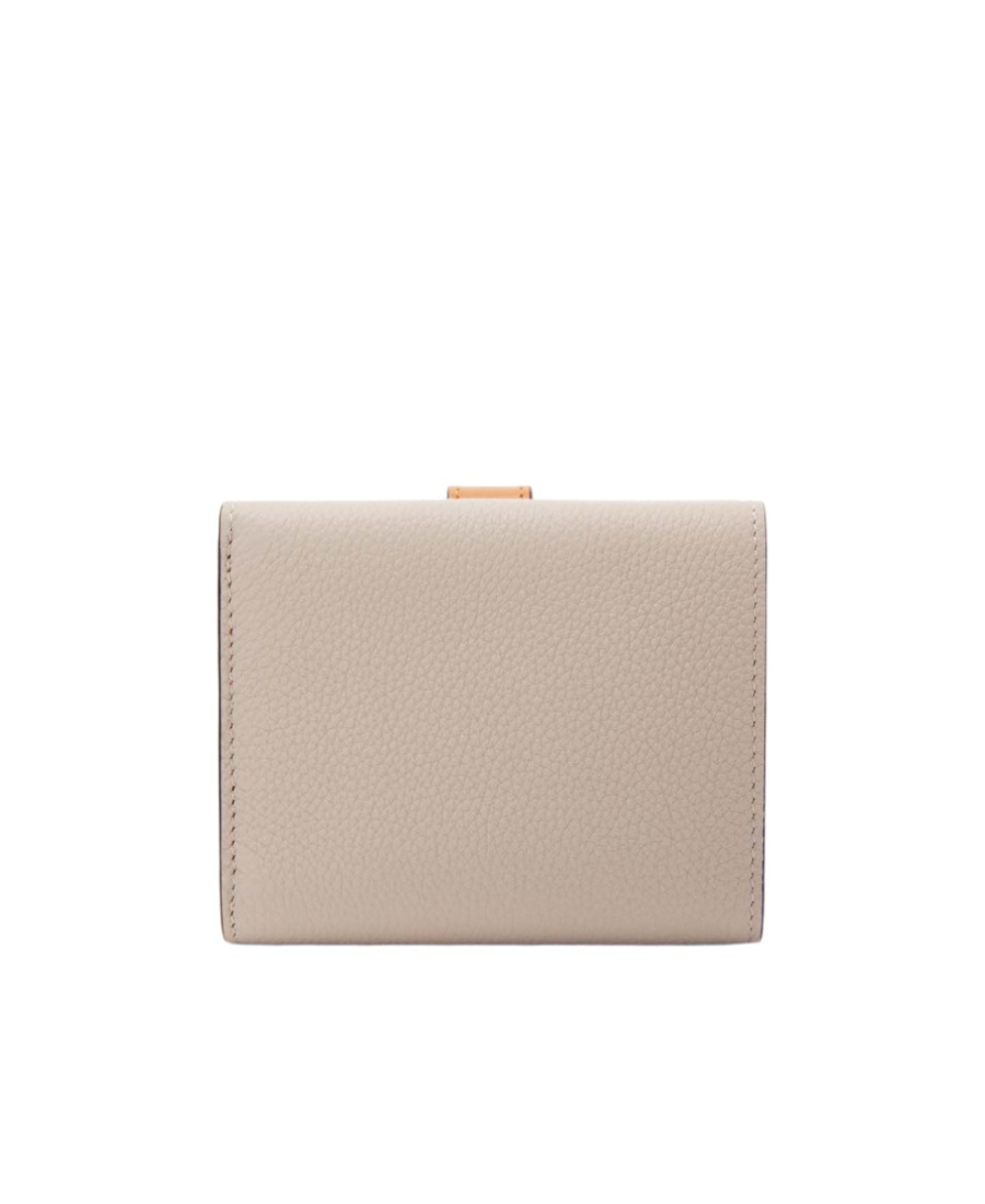 Loewe Logo Trifold Wallet In Nude