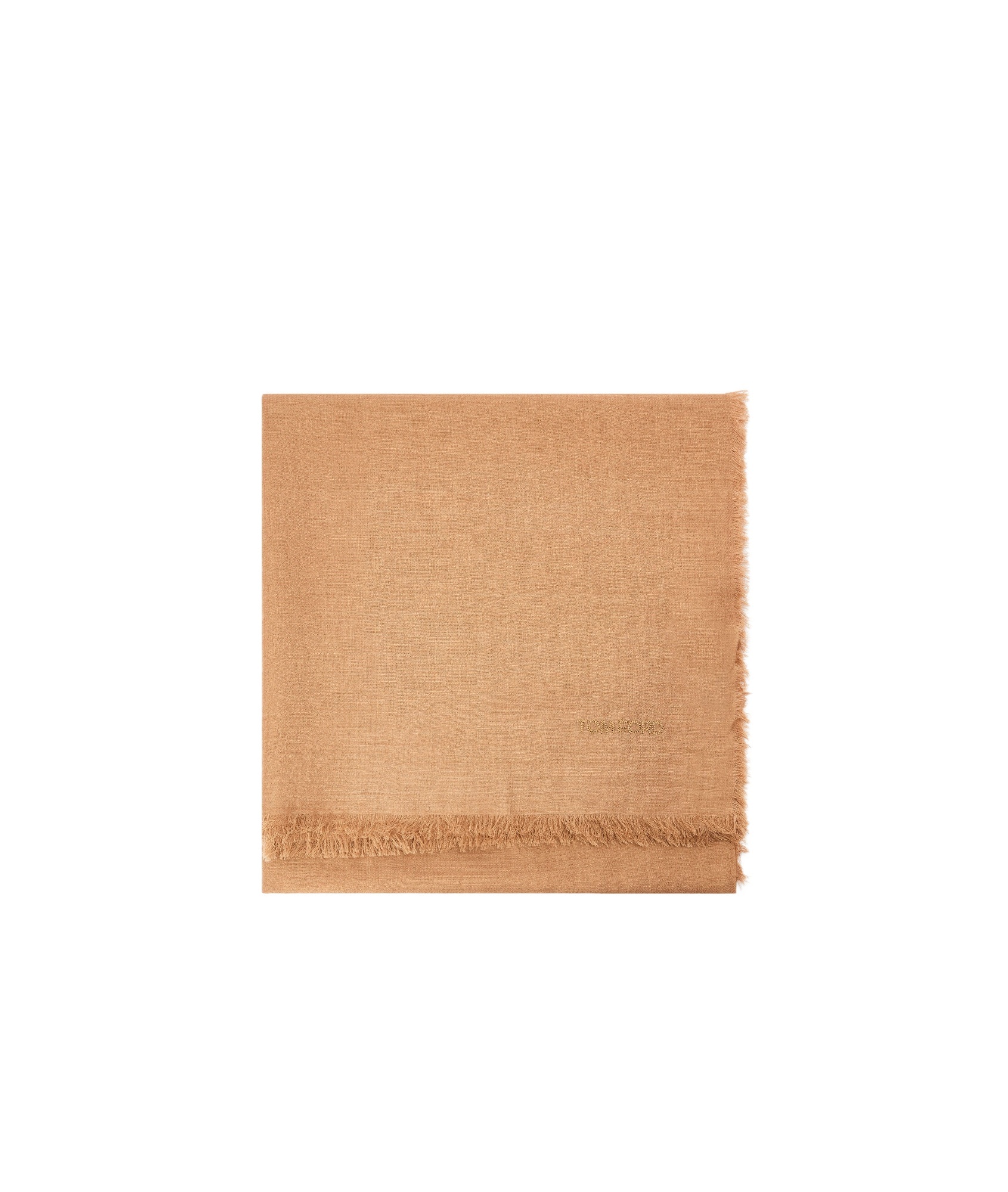 Tom Ford Embroidery Scarf In Nude
