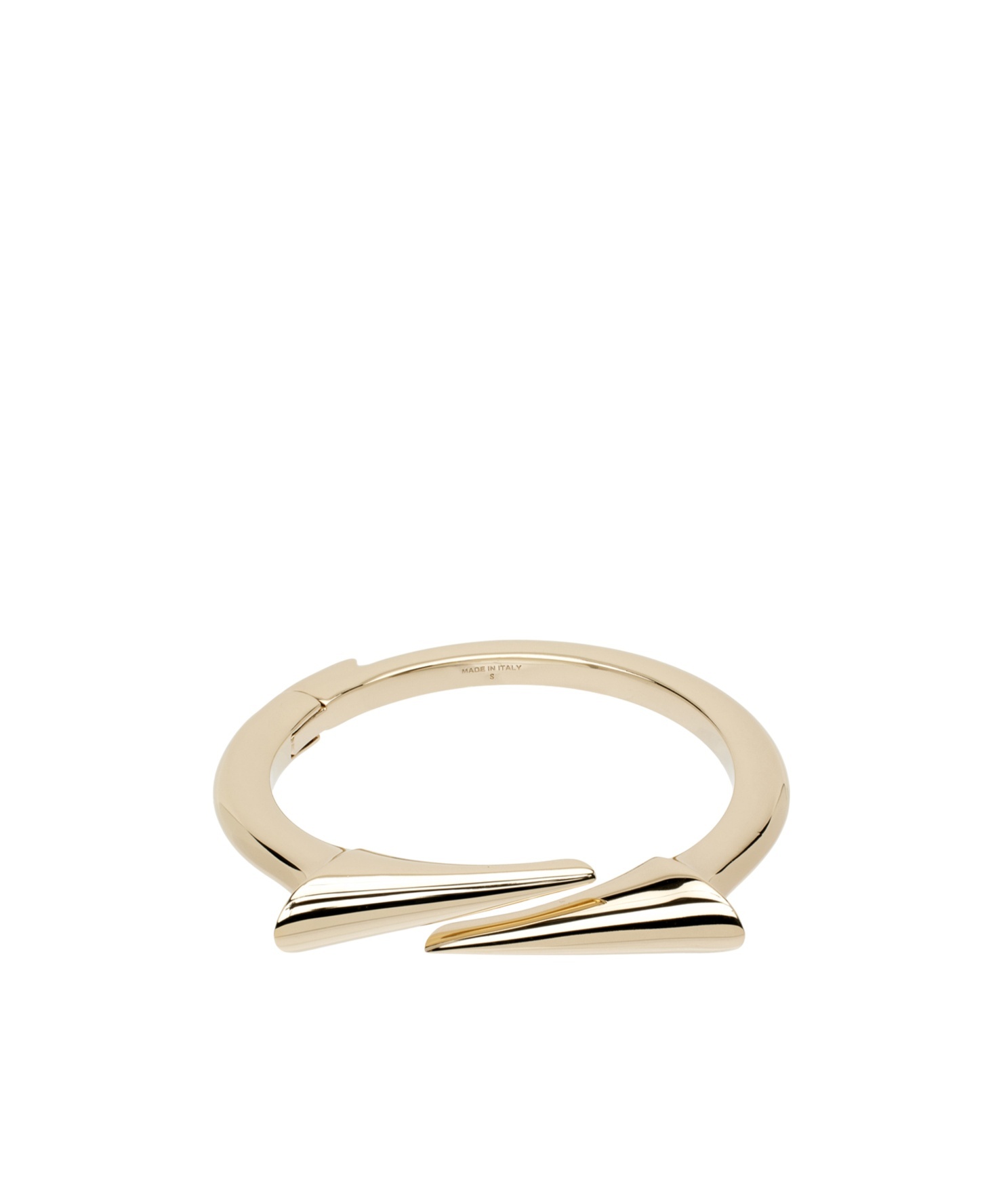 Ferragamo Gancini Point Bracelet In Yellow