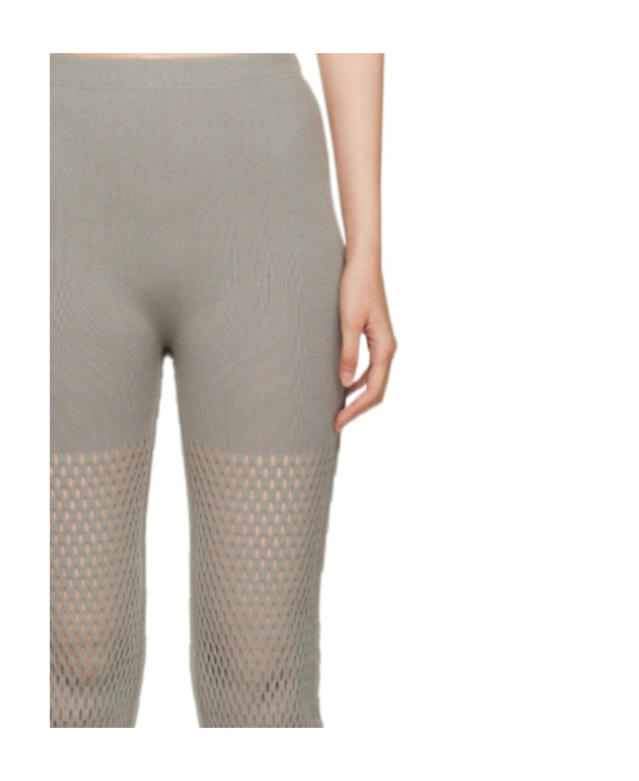 Issey Miyake Logo Slim Casual Pants In Gray
