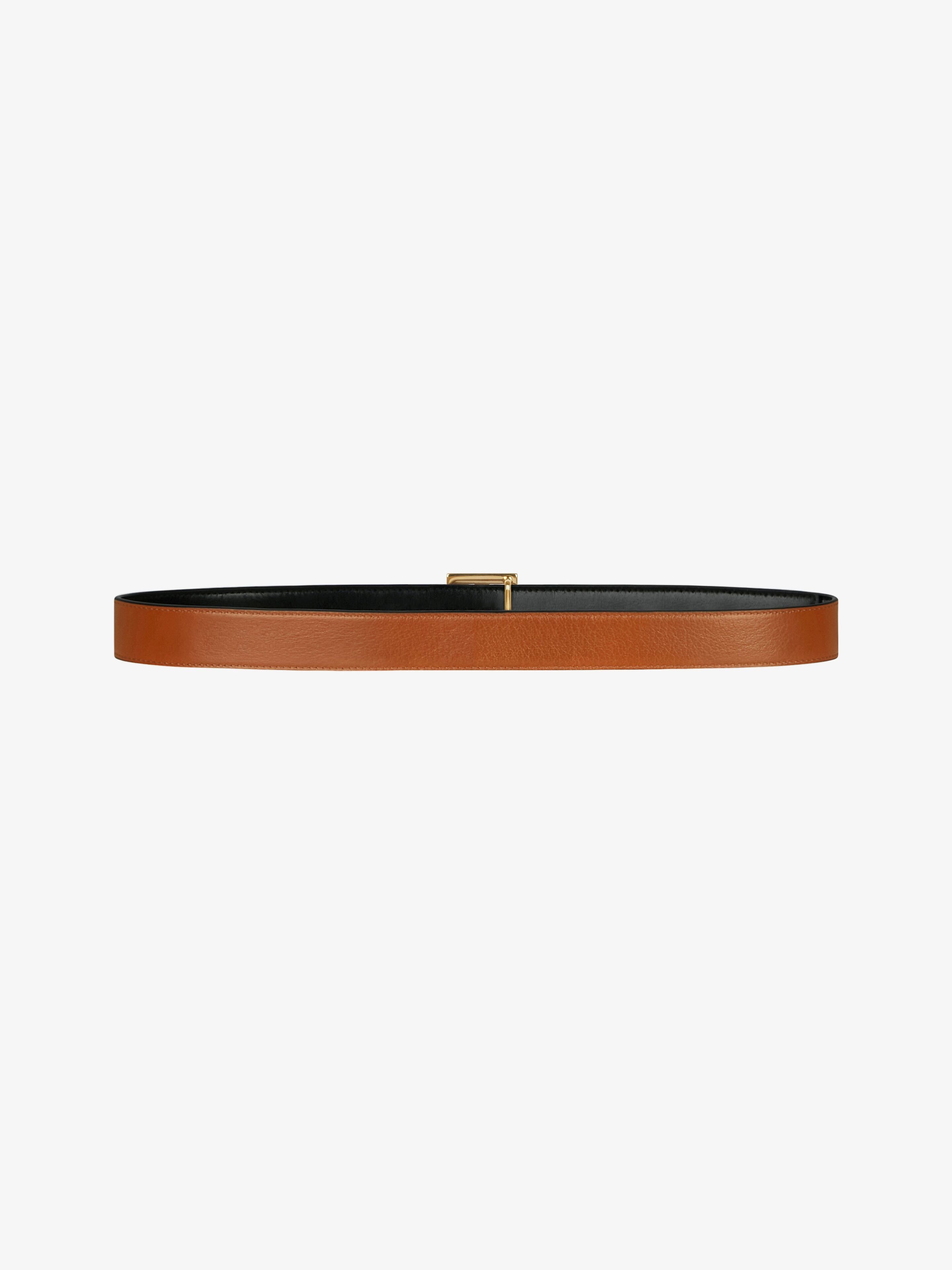 Givenchy Reversible Leather Belt In Brown