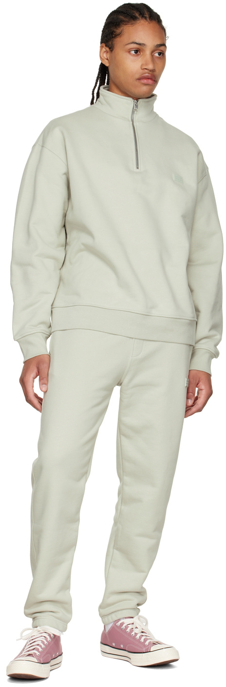 Frame Gray Cotton Sweatshirt In White