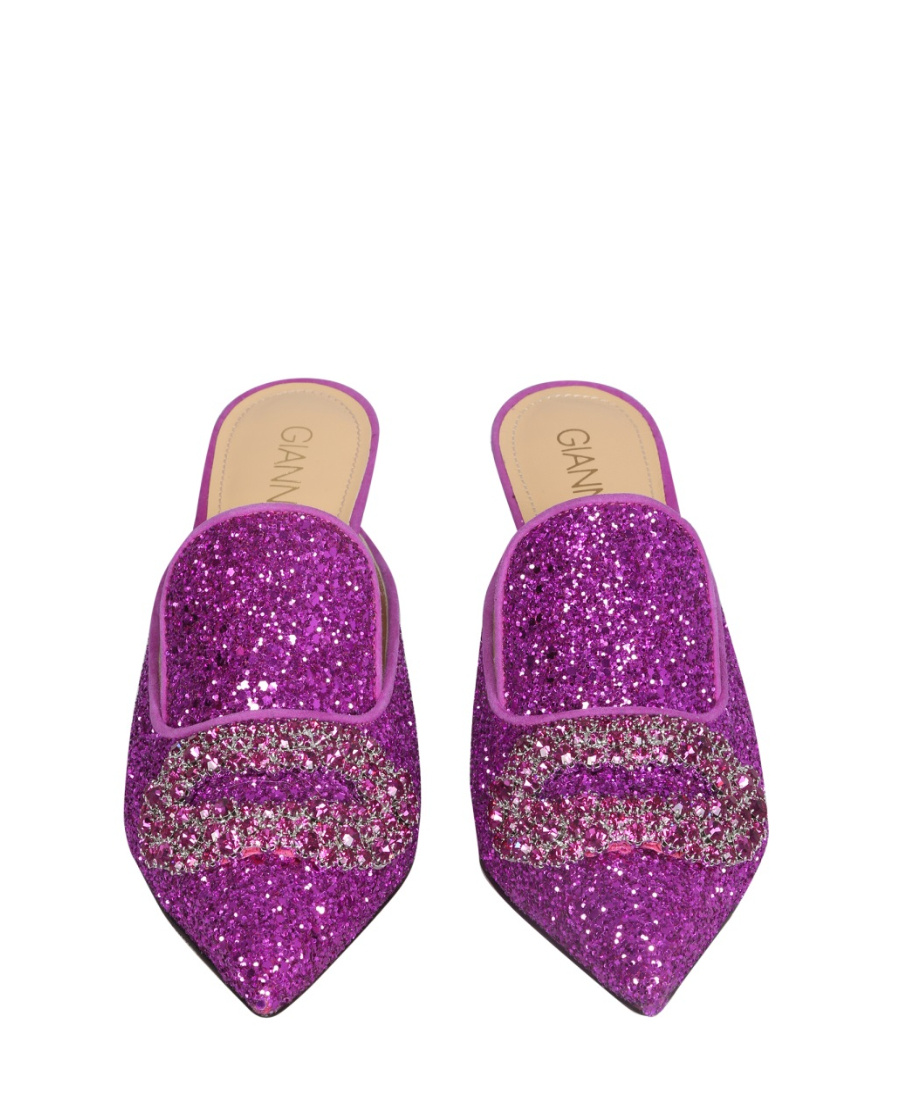 Shop Giannico Cusp High-heeled Shoes In Purple
