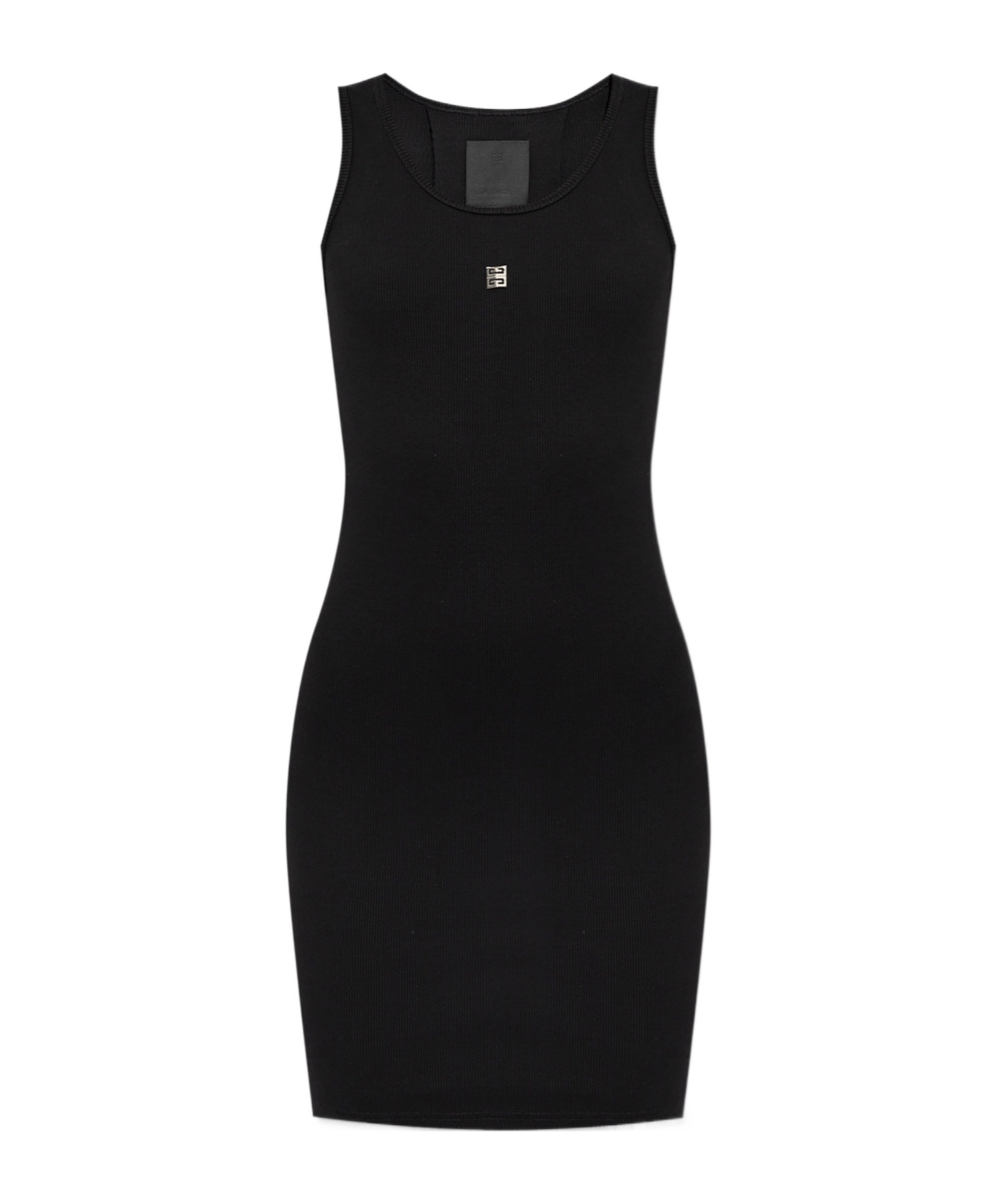 Givenchy 4g-motif Ribbed Mini Dress In Black