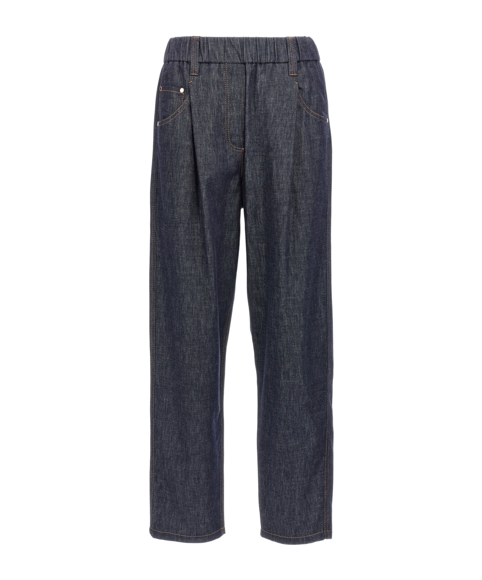 Brunello Cucinelli Belt-loop Jeans In Black