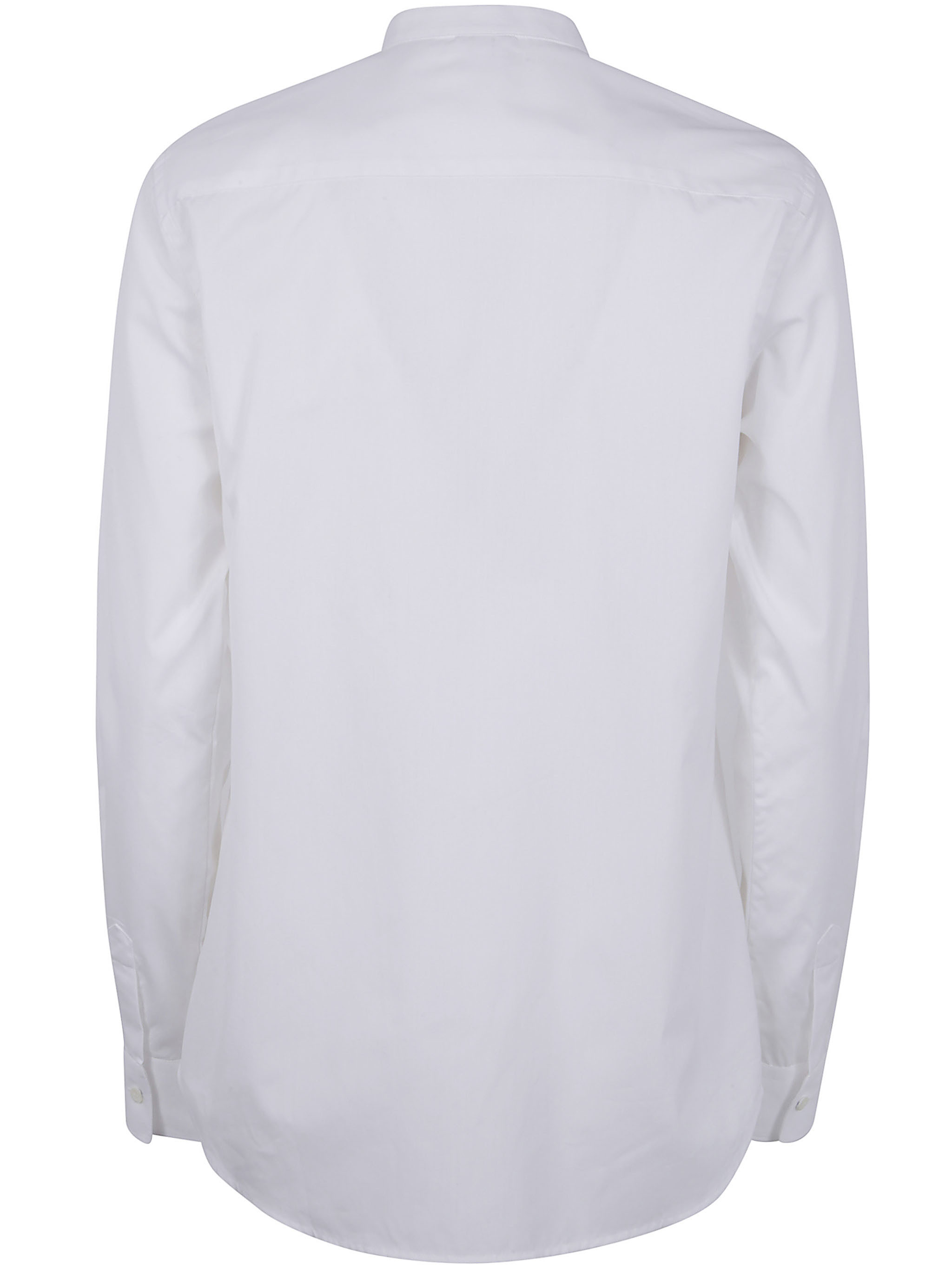 Aspesi Button-down Long-sleeved Shirt In White