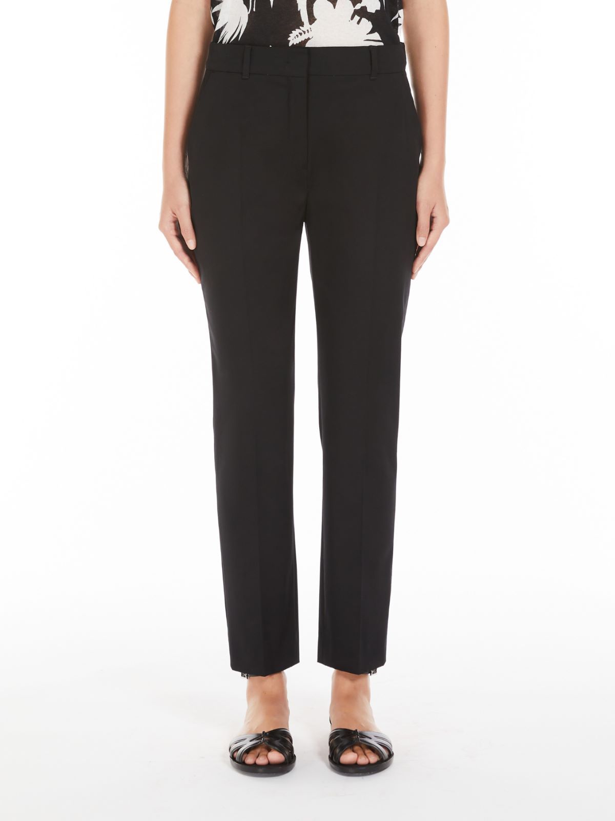 Max Mara Belt-loop Casual Pants In Black