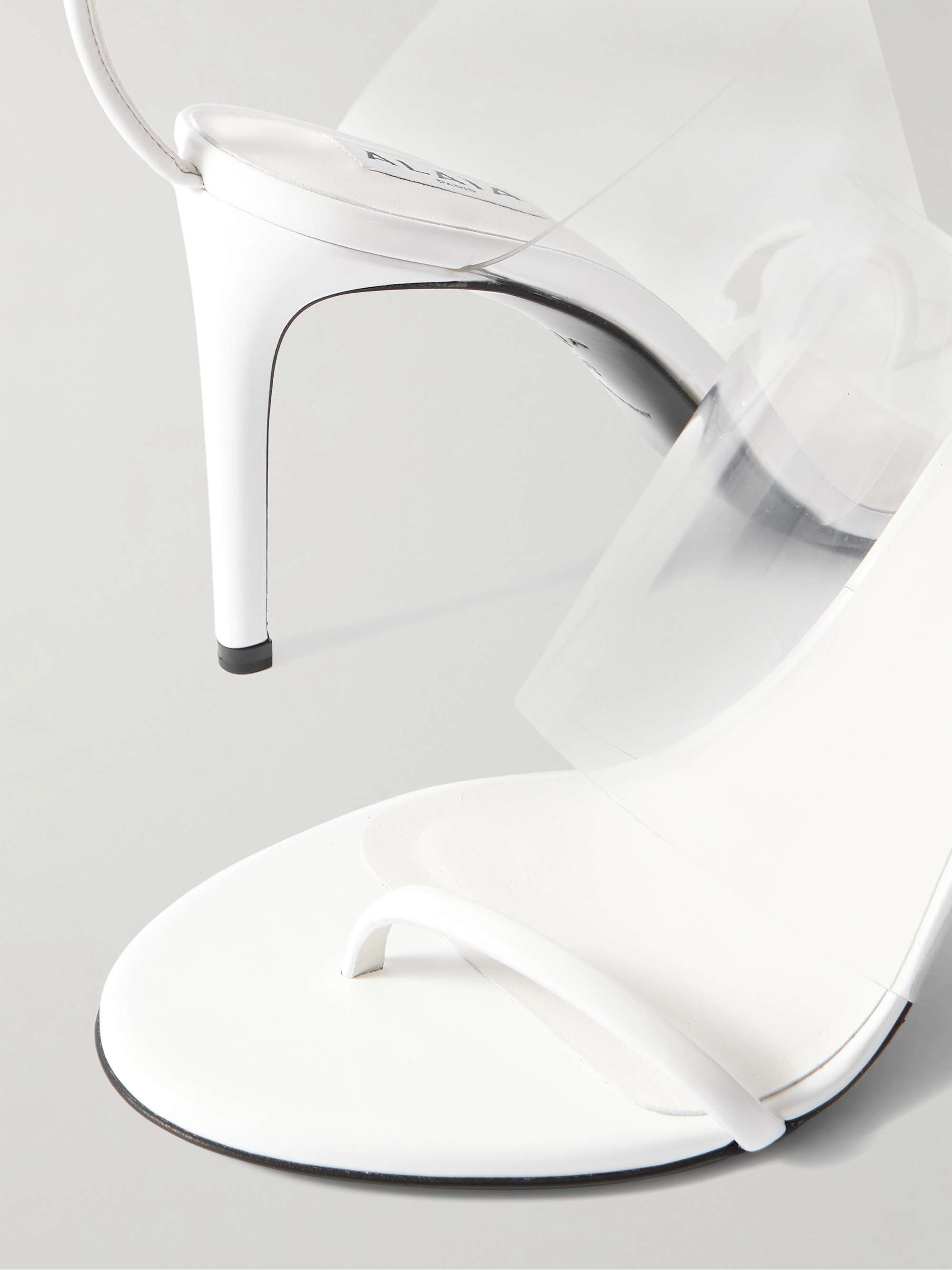 Alaïa Open Toe High Heel Sandals In White