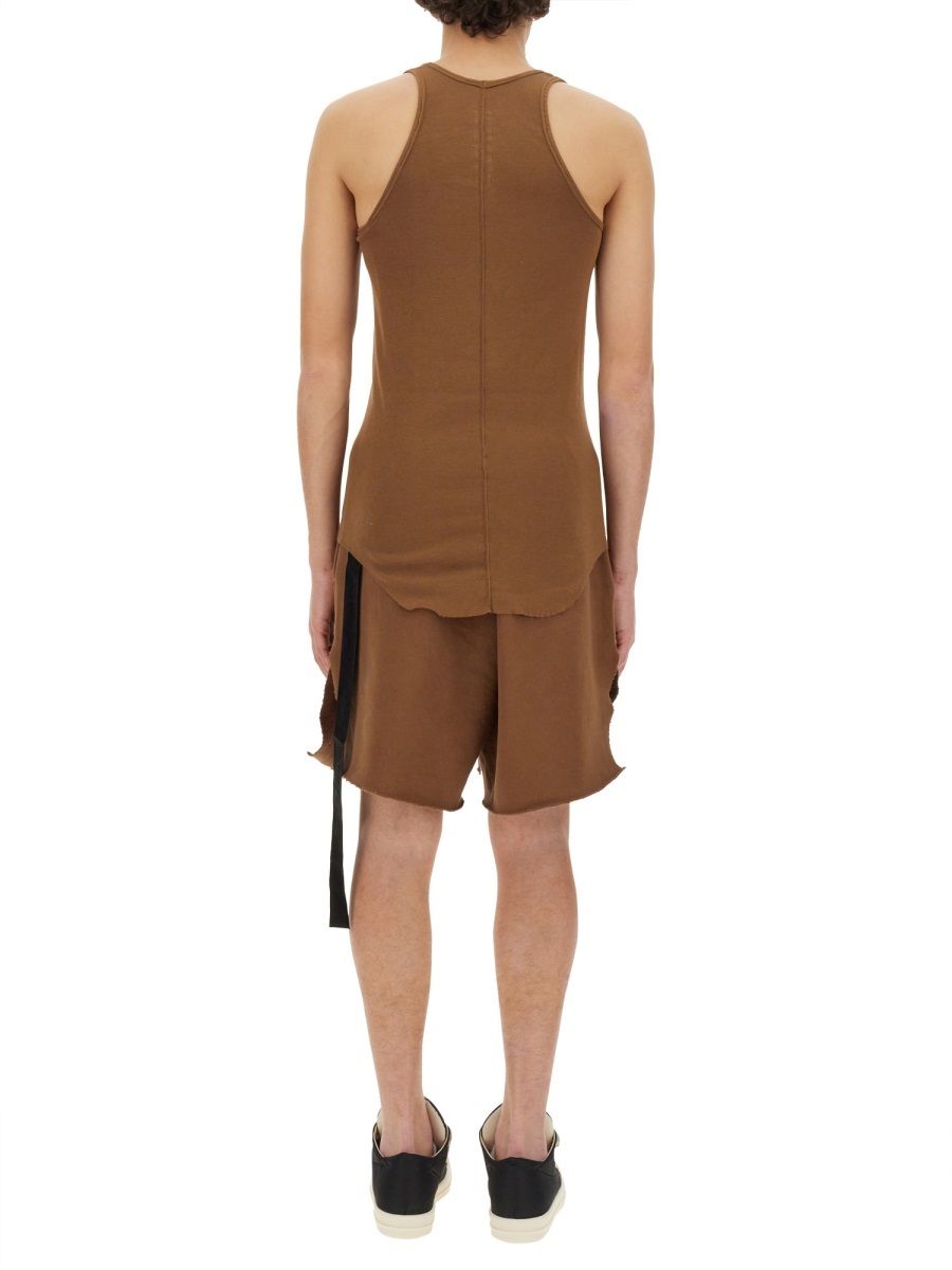 Rick Owens Drkshdw Drkshdw By Rick Owens Slim-fit Cotton Tank Top In Brown