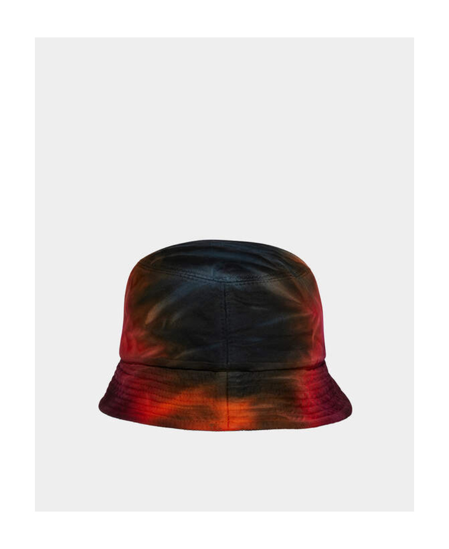 Dsquared2 Tie-dye Embroidered-logo Bucket Hat In Black