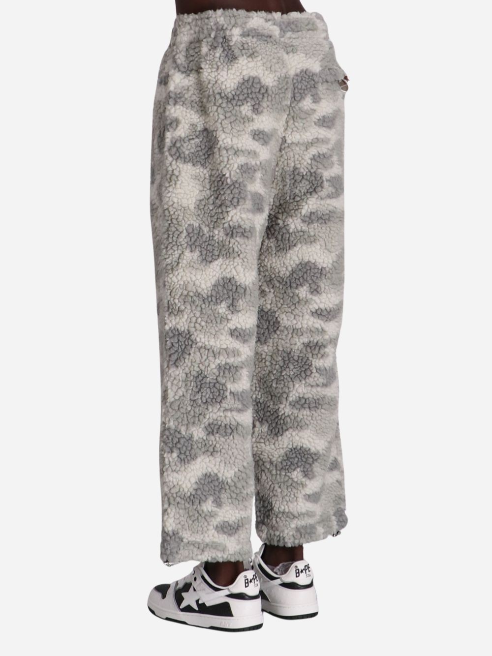 A Bathing Ape Drawstring Casual Pants In Gray