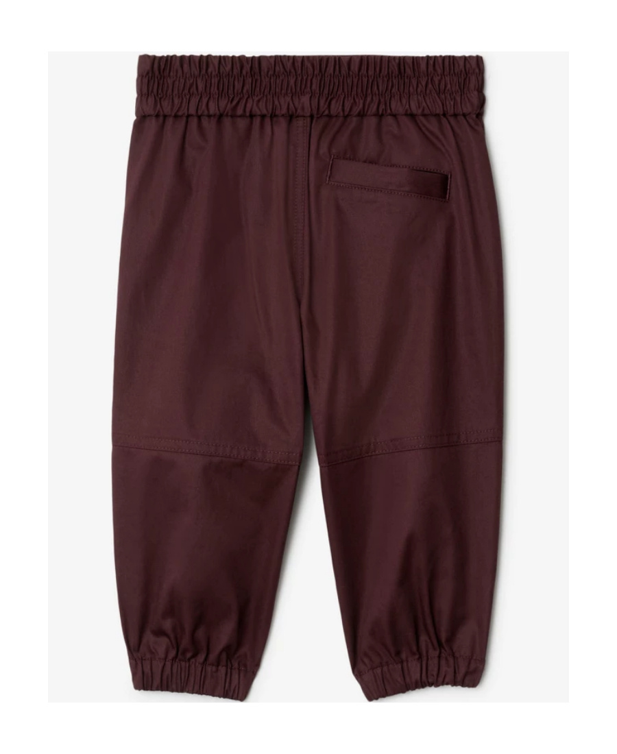 Burberry Logo-embroidered Twill Track Pants In Red