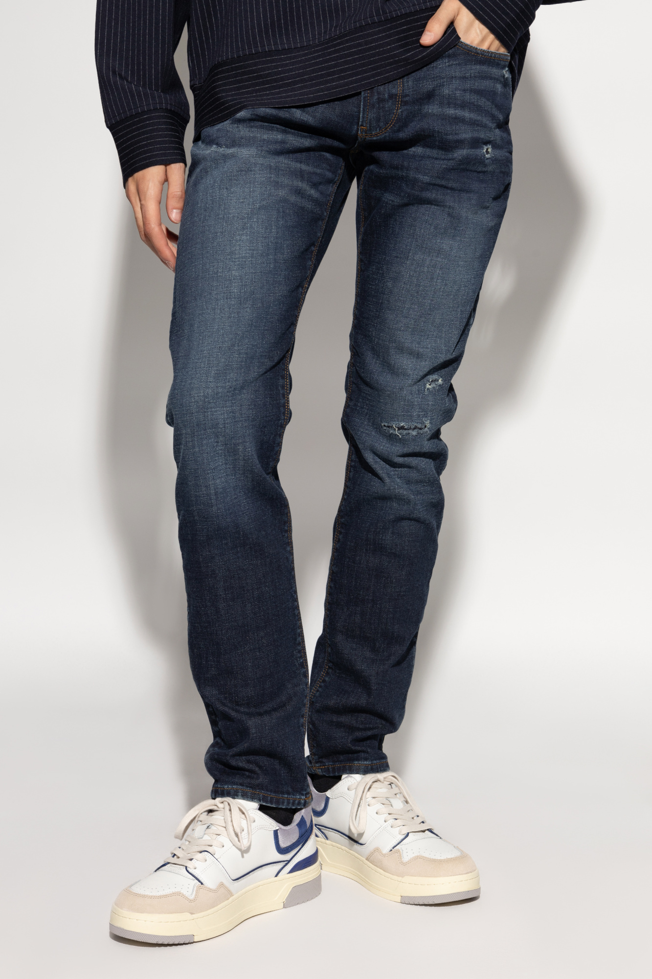 Emporio Armani J06 Slim-fit Jeans In Black