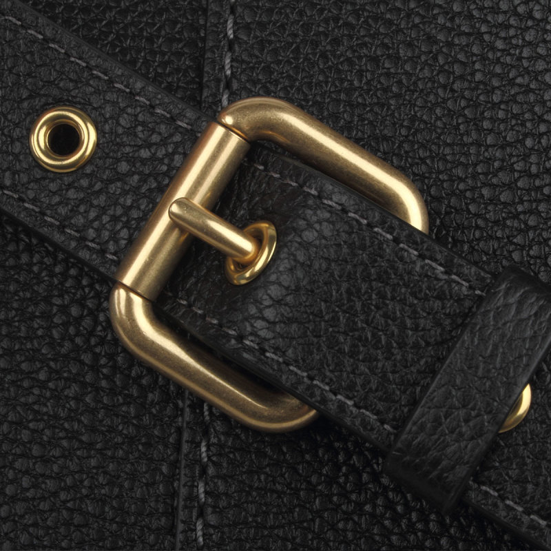 Coach Lana 25 Leather Crossbody Bag In Black
