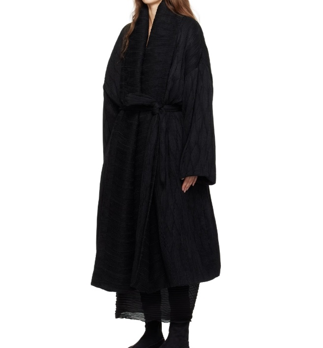 The Row Black Moorea Coat In Black
