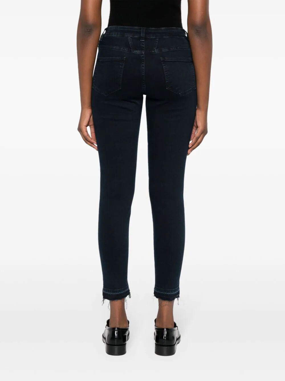 Closed Baker Mid-rise Skinny Jeans In Black