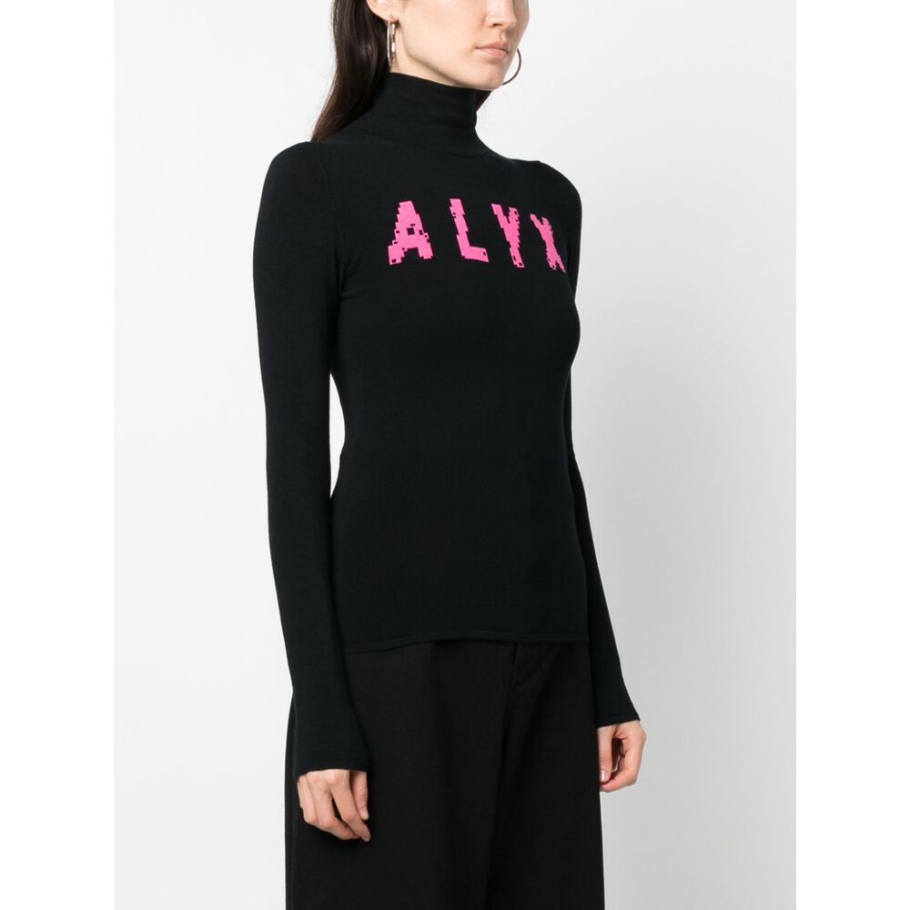 Alyx Black Logo Sweater In Black