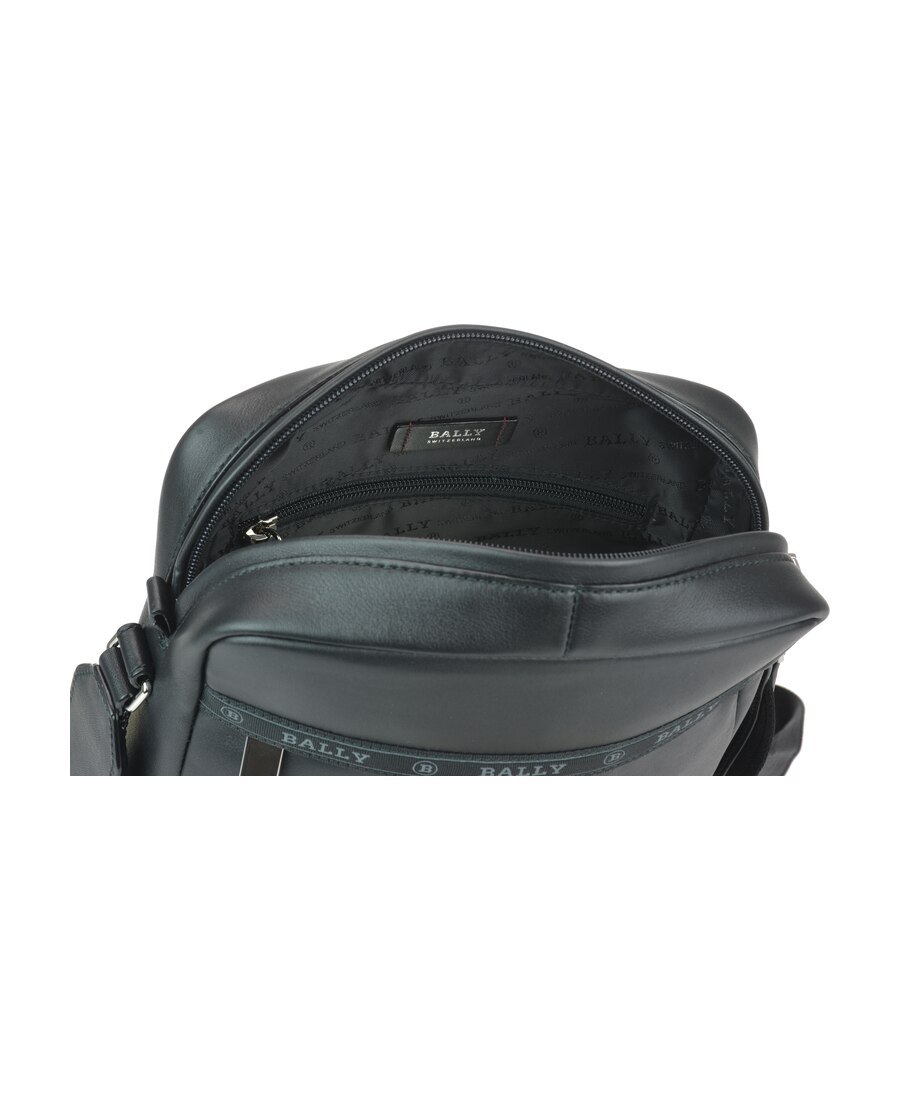 Bally Logo Shoulder Bag In Black