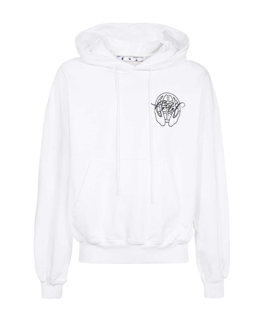 Off-white Hand Arrow Boxy Sweatshirt In White
