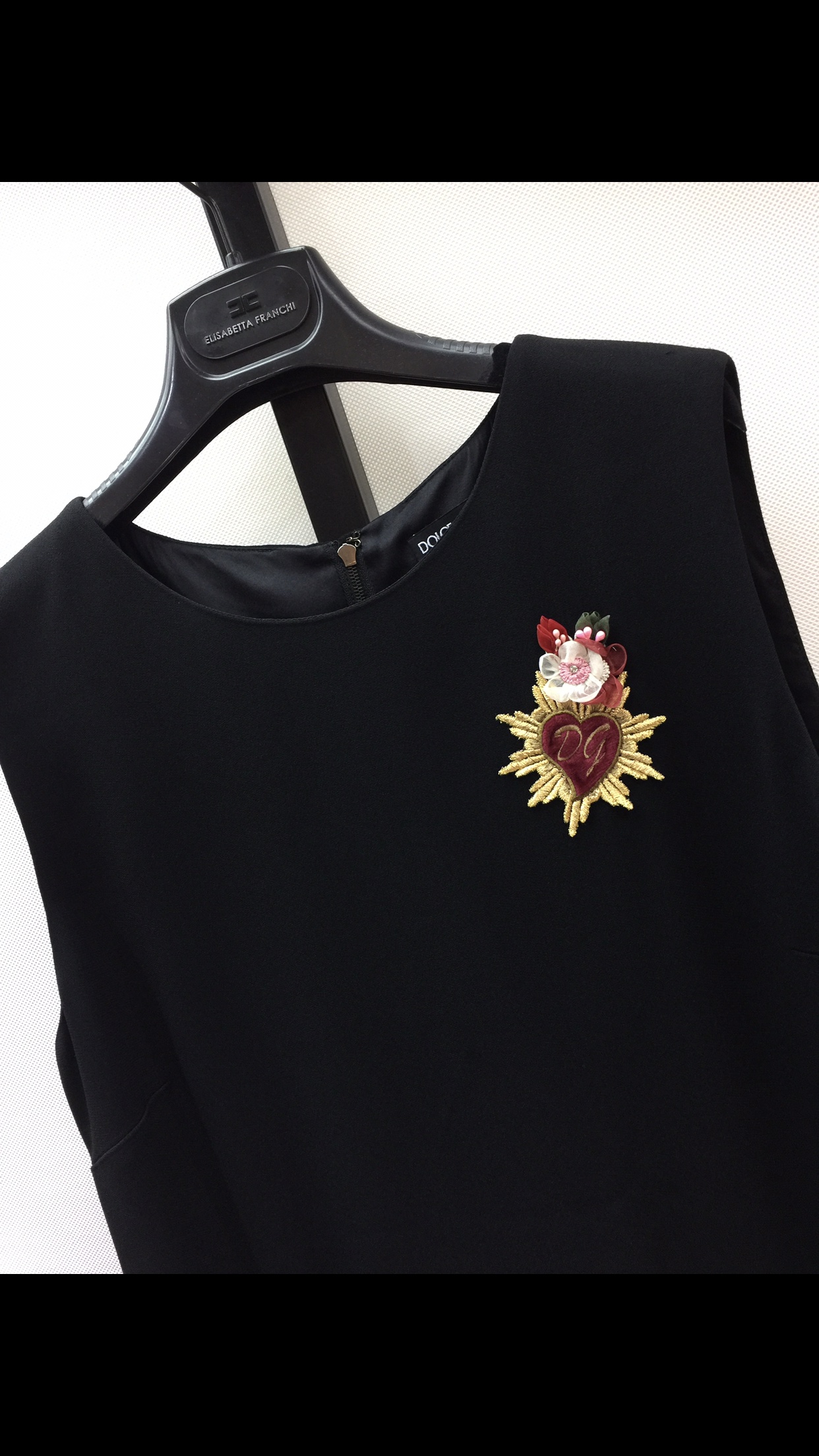Dolce & Gabbana A Printed Dress In Black