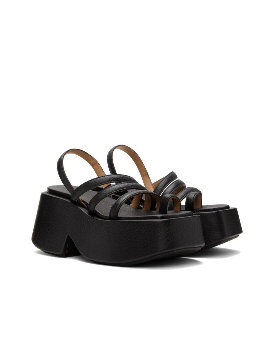 Marsèll Slingback Chunky Platform Sandals In Black