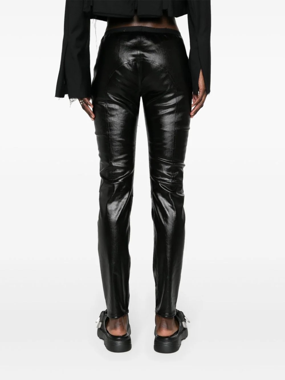 Rick Owens Elasticated-waist Leggings In Black