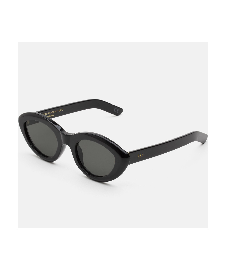 Retrosuperfuture Black Frame Sunglasses In Black