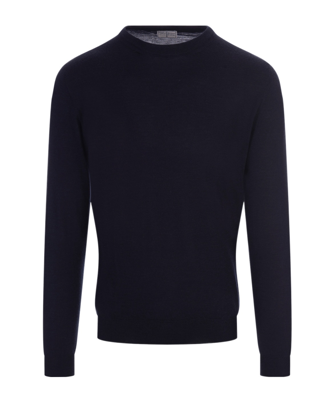 Fedeli Long-sleeved Sweater In Black