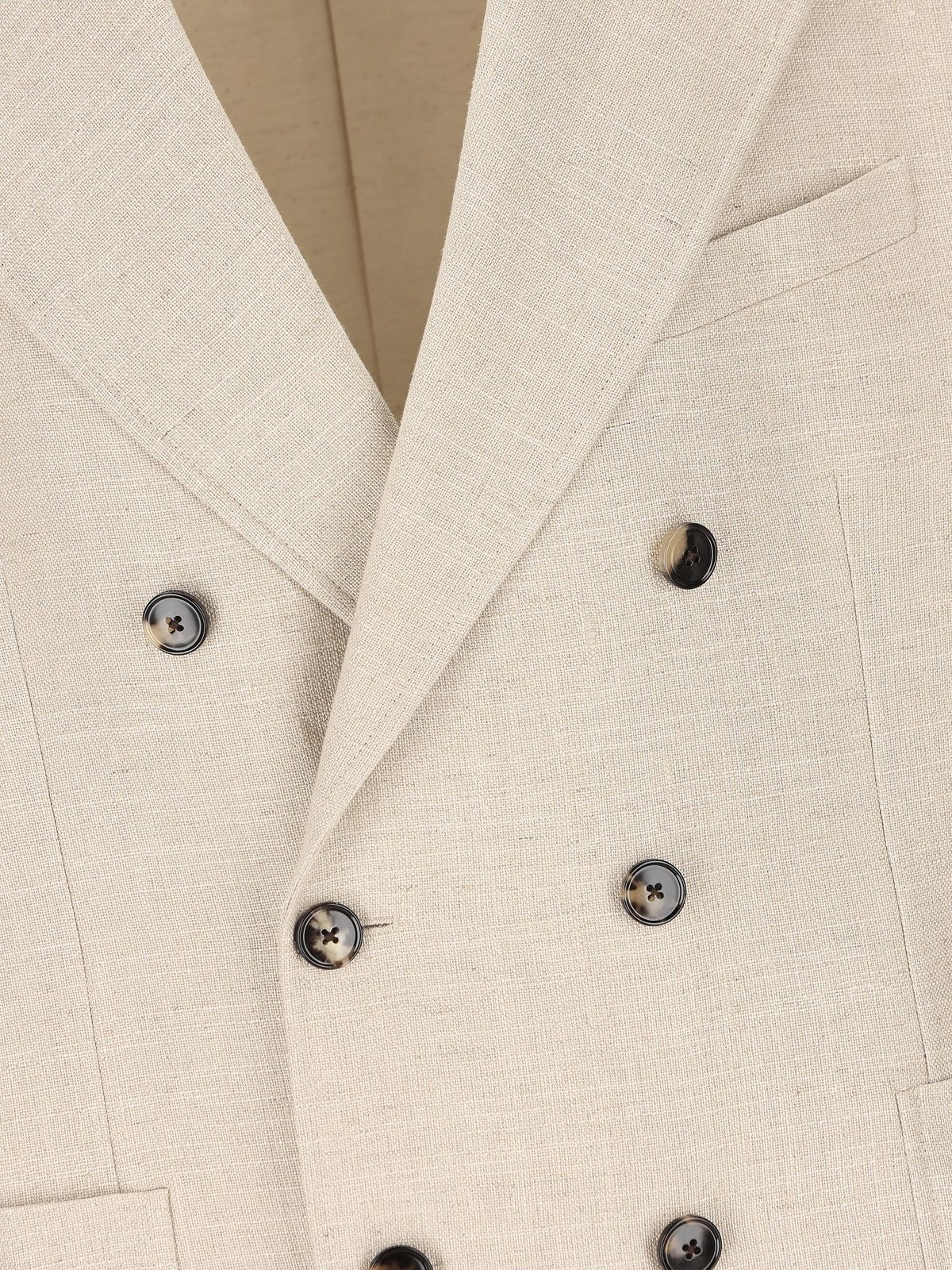 Valentino Beige Double-breasted Blazer In Nude