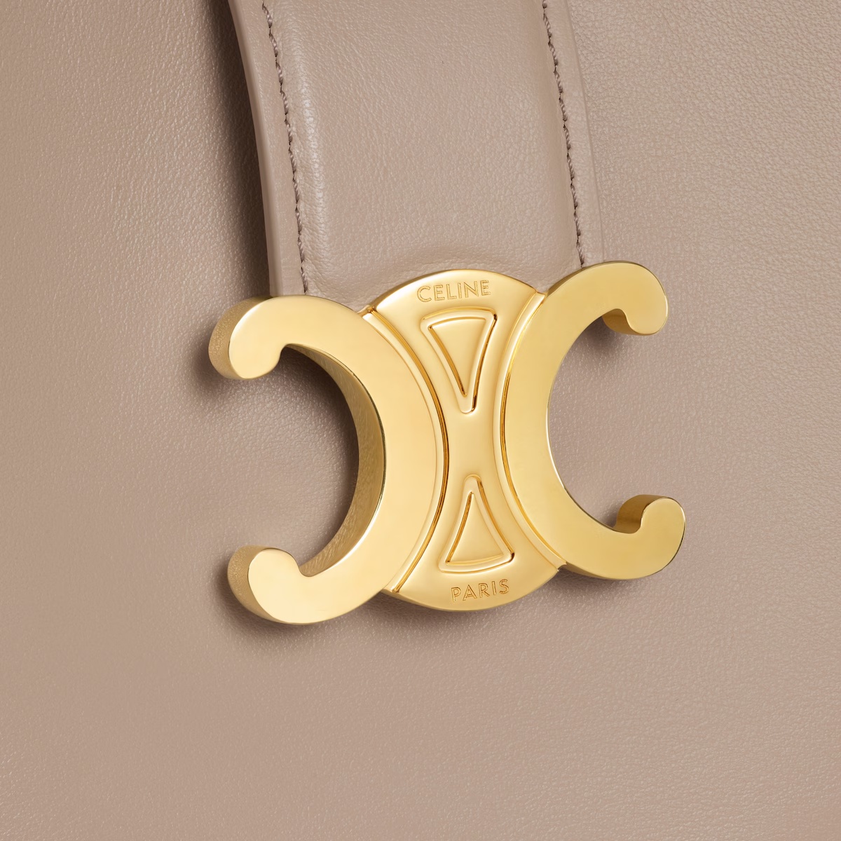 Celine Small Bucket Louise In Smooth Calfskin In Neutral