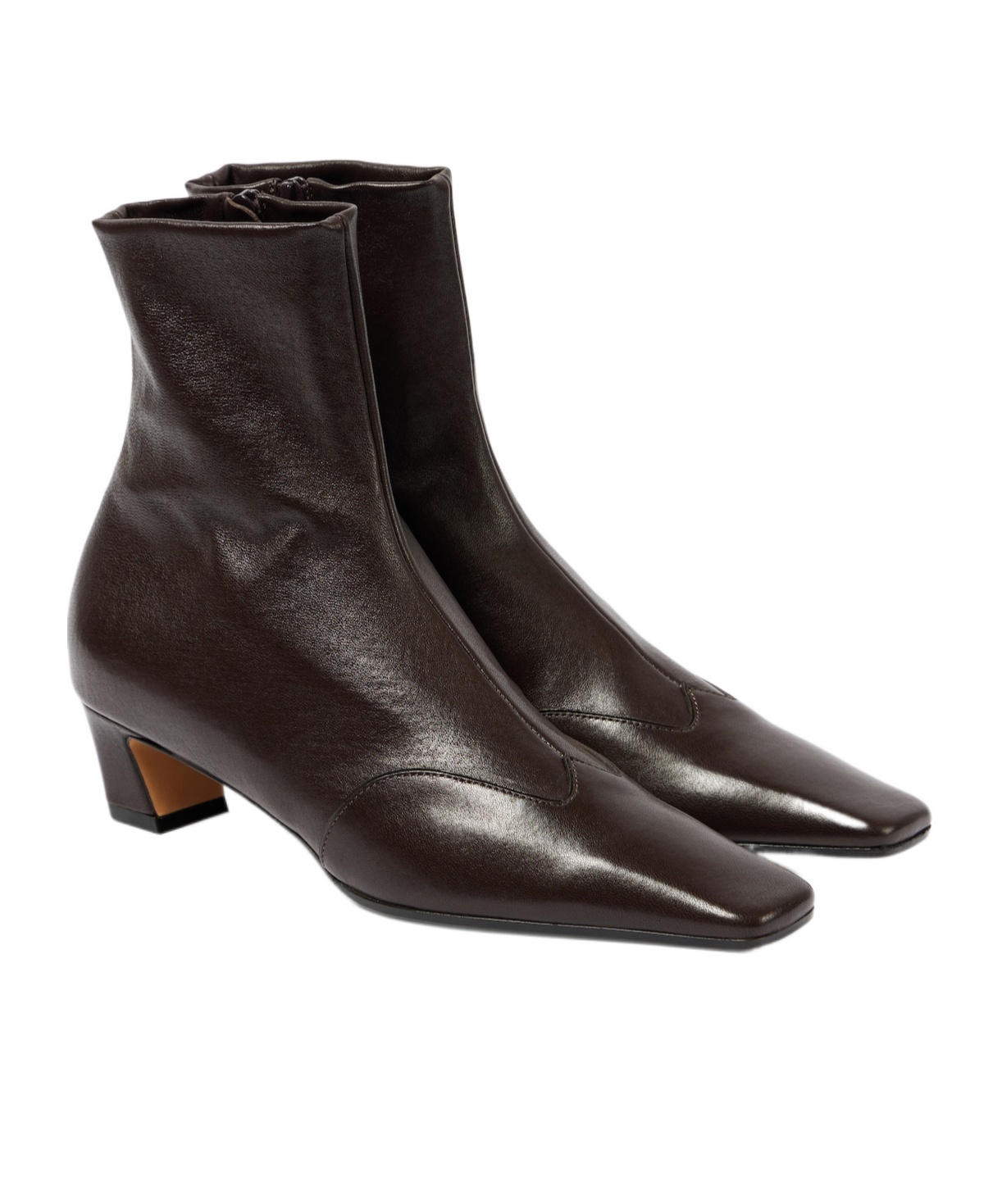 Khaite Nevada Leather Ankle Boots In Multi