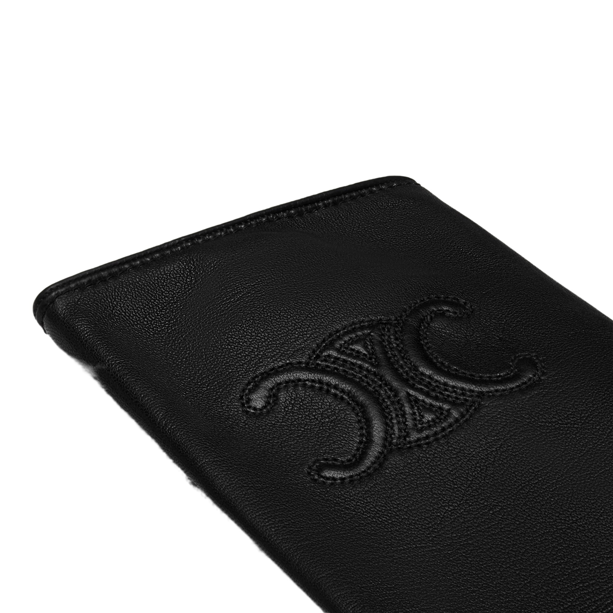 Celine Triomphe Gloves In Black