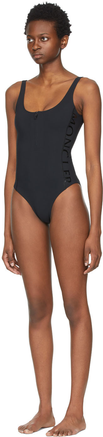 Moncler Logo-print Sleeveless Bodysuit In Black