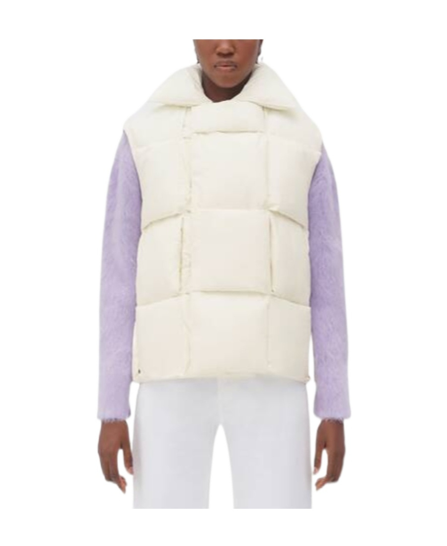Bottega Veneta Logo Woven Vest In White