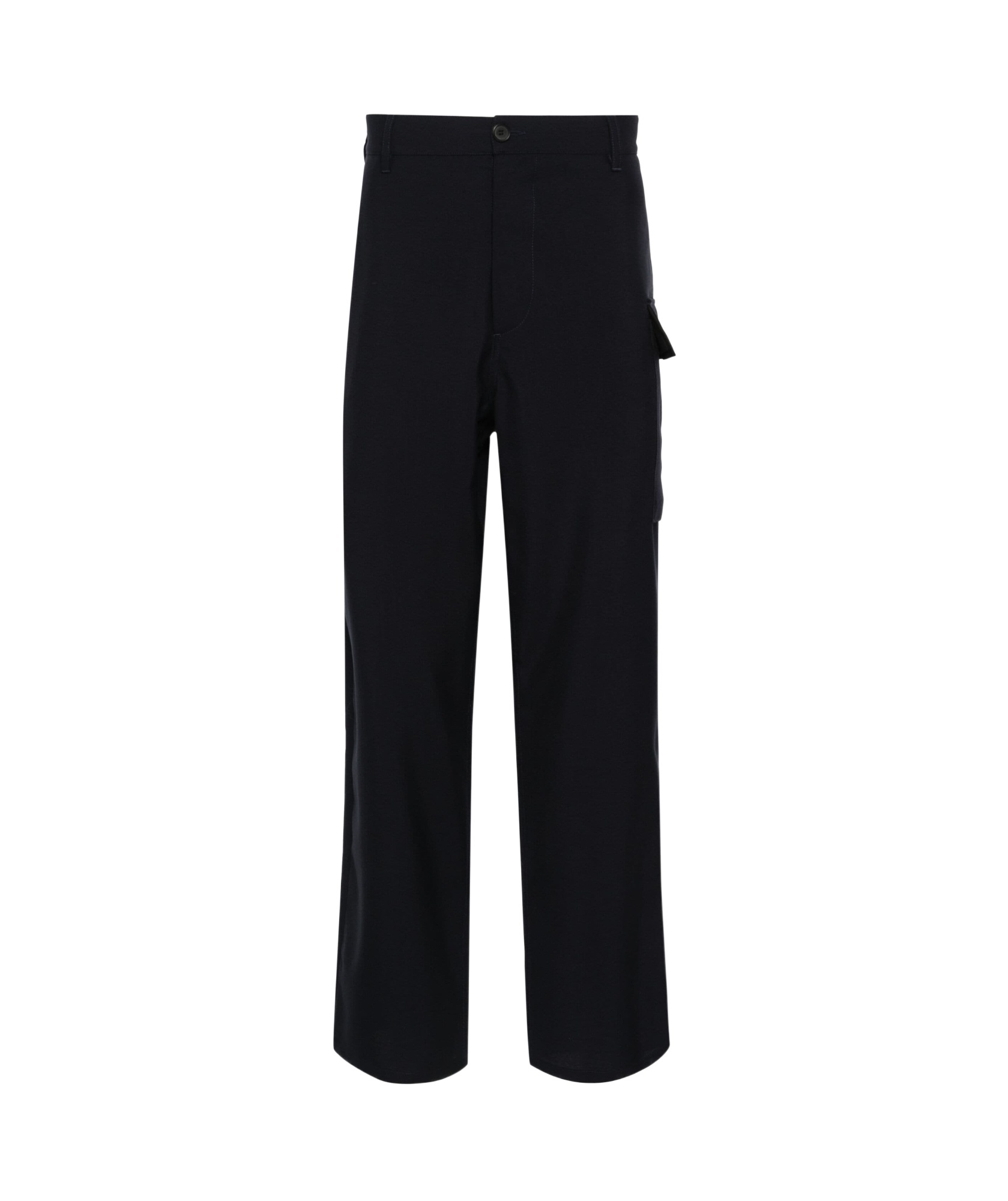 Marni Straight-leg Wool Trousers In Black