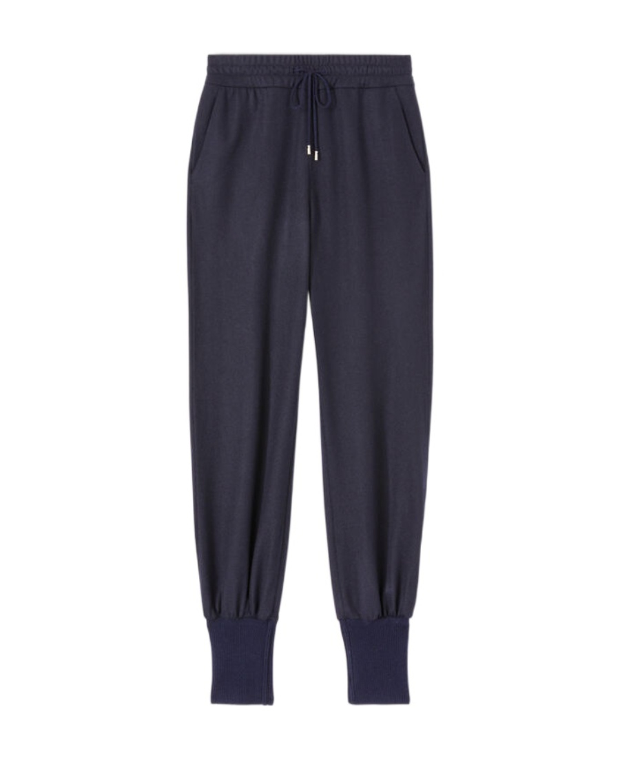 Loro Piana Rope Waist Cashmere Sweatpants In Black