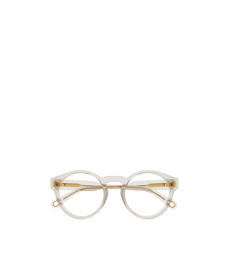 Chloé Transparent Round-frame Glasses In White