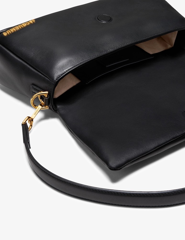 Jacquemus Le Bambimou Leather Shoulder Bag In Black