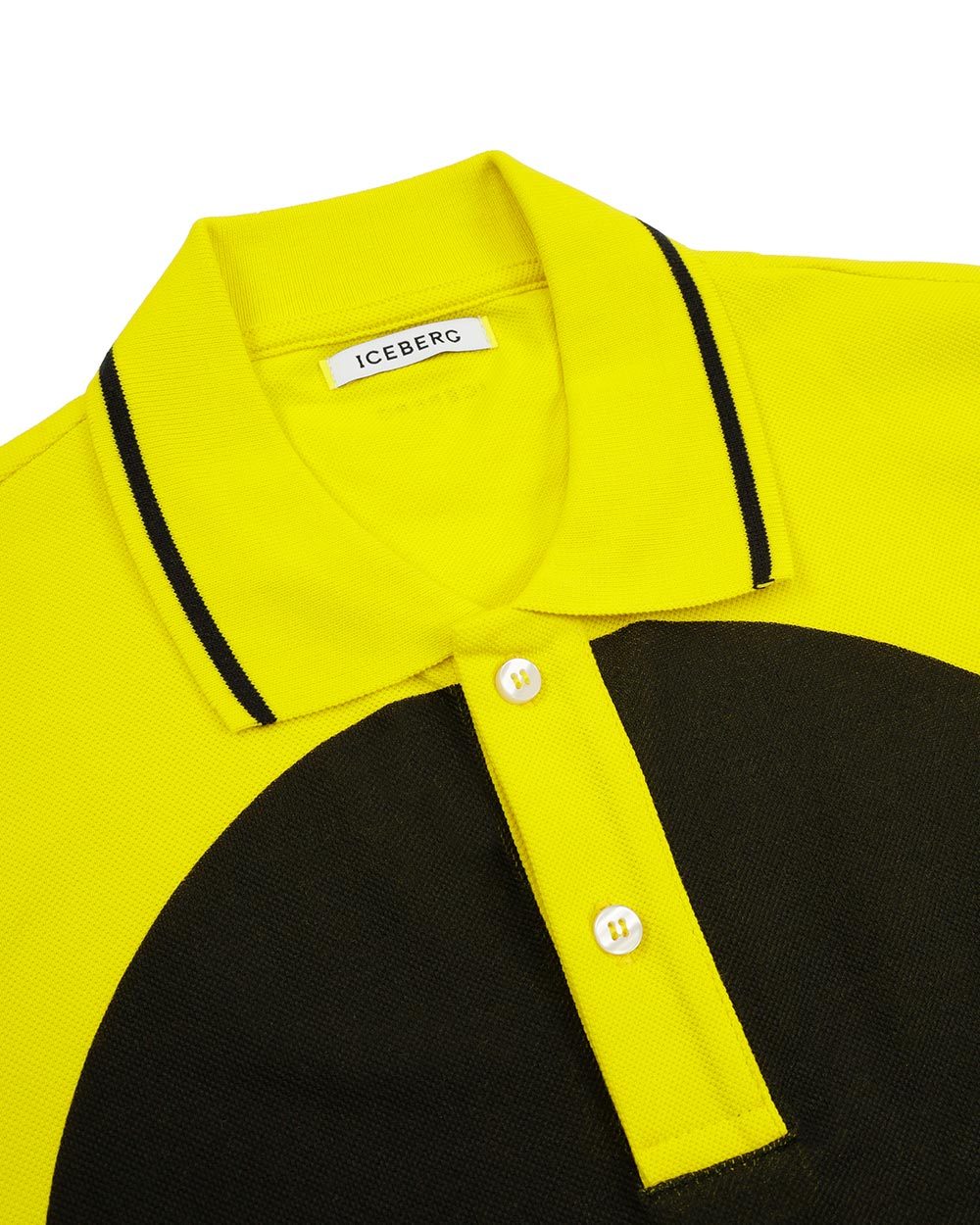 Iceberg Printed Pattern Polo Shirt In Yellow