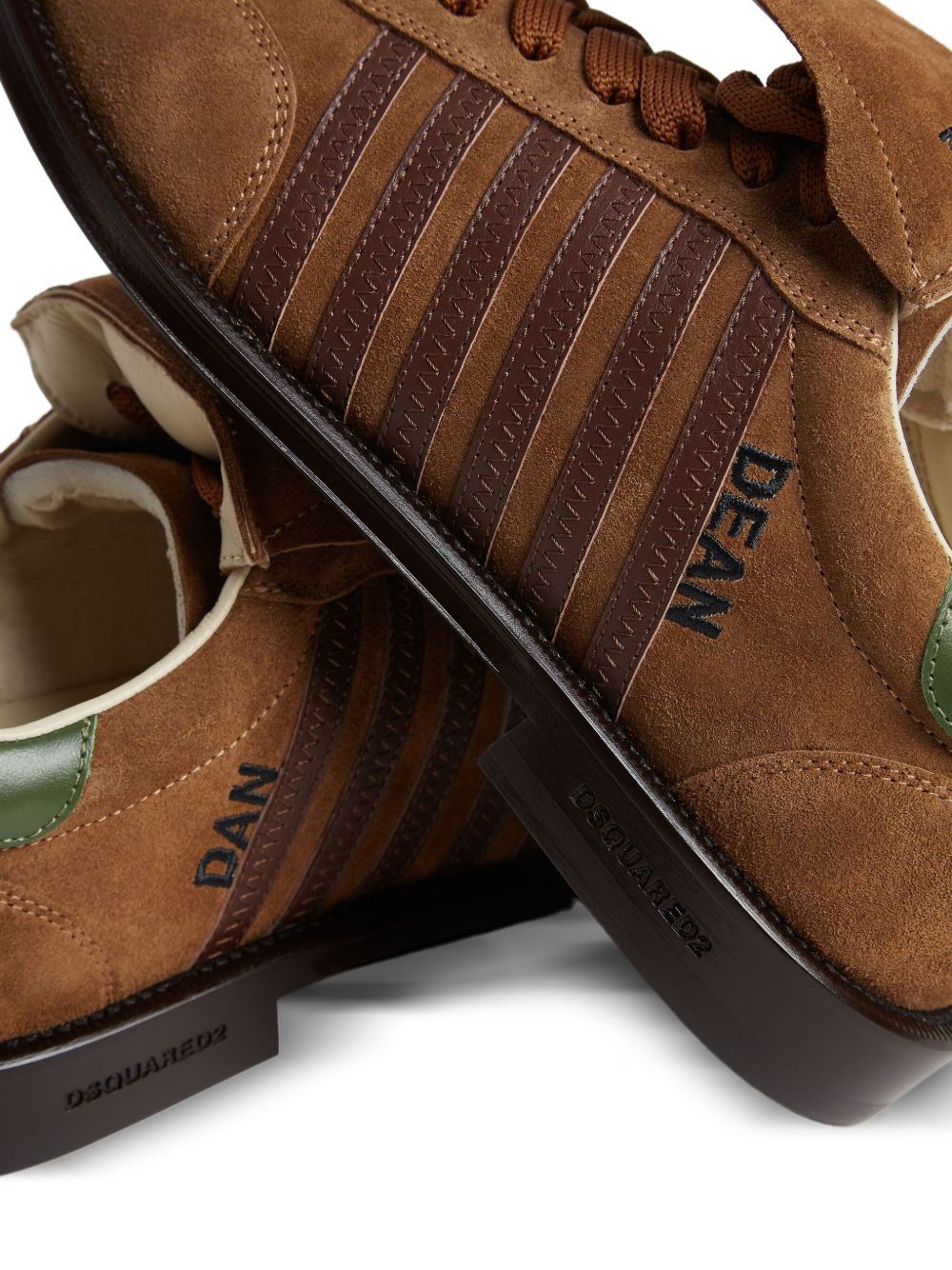 Dsquared2 Leather Derby Shoes In Brown