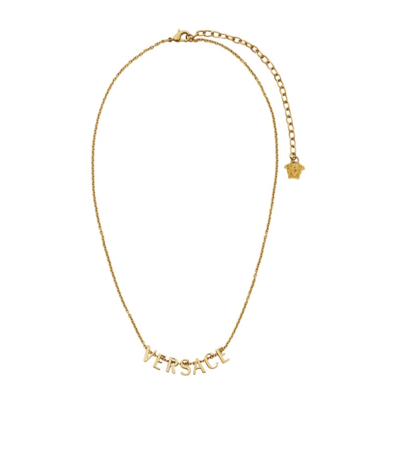 Versace Logo-lettering Necklace